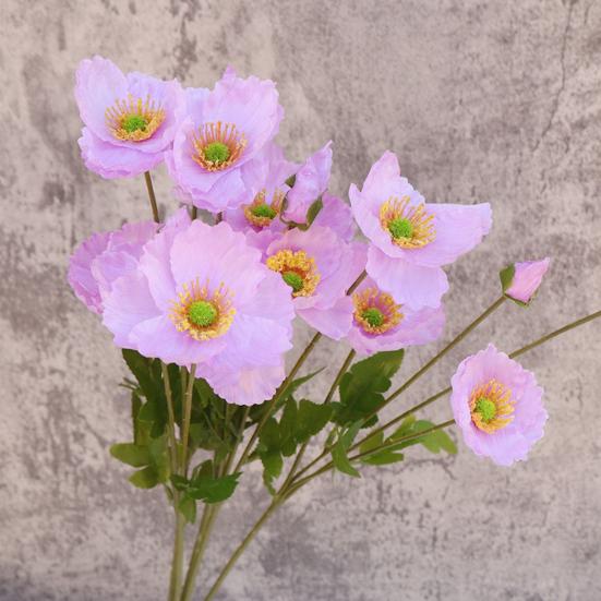 Artificial Flower for Vase Realistic Faux Silk Flower Bouquet with 3 Heads Blooms And 1 Bud for Home Wedding Party Decoration Table Centerpiece