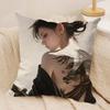Girl Tattoos Japan Cushion Cover Silky Short Plush Invisible Zipper Dustproof Sofa Pillow Case For Home Decor