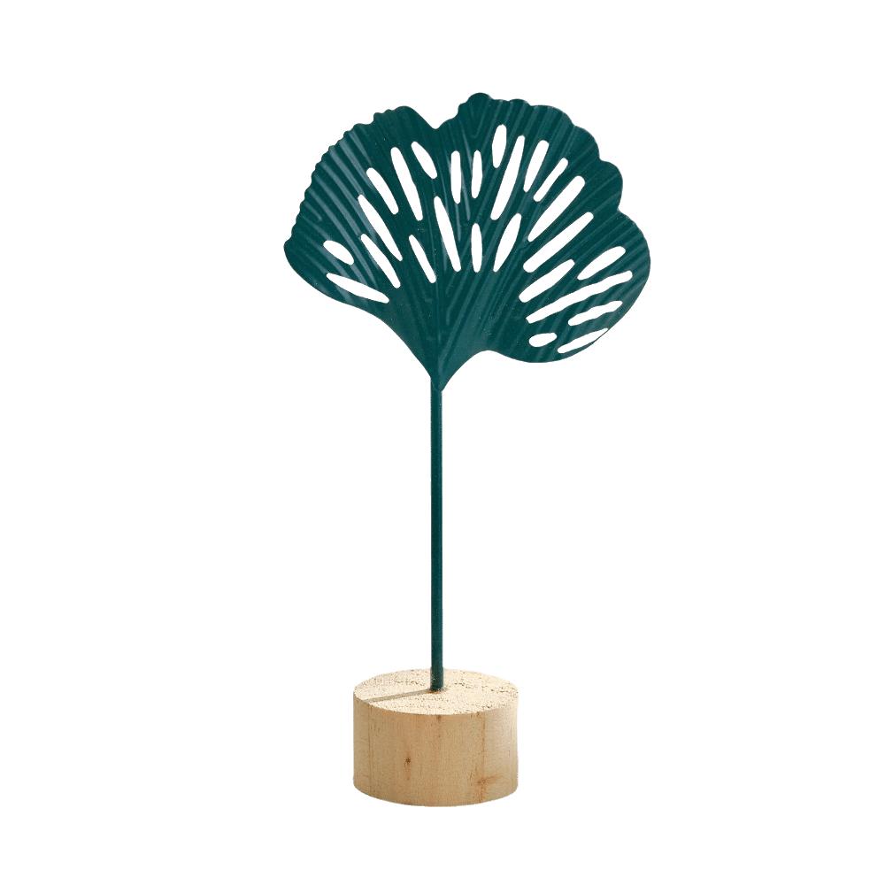 Hollow Out Leaves Ginkgo Leaf Ornament Gold Green Tabletop Decoration Home Decoration
