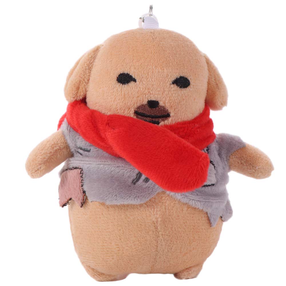Poor Tired Dog Plush Doll Stuffed Animal Puppy Plush Keychain Dipping Sauce Dog  Gifts for Kid