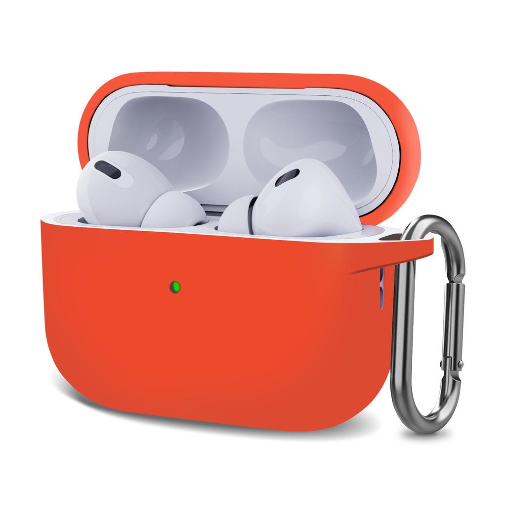 Suitable for AirPods Pro2 Apple 2026 Bluetooth Headset Silicone Solid Color One-piece Thickened Protective Case