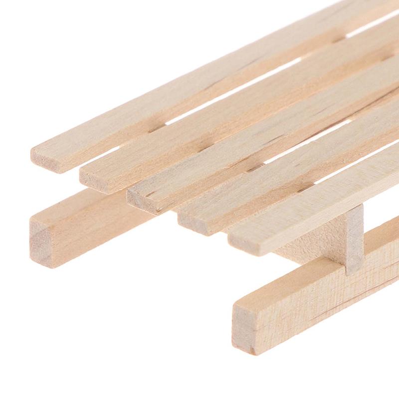 1/12 Dollhouse Miniature Mini Wooden Christmas Sleigh Model Diy Accessory