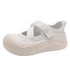 Retro Versatile Round Head Thick-soled Little White Shoes for Women's Summer 2025 New Models with Skirts To Increase the Height of Casual Soft-soled S