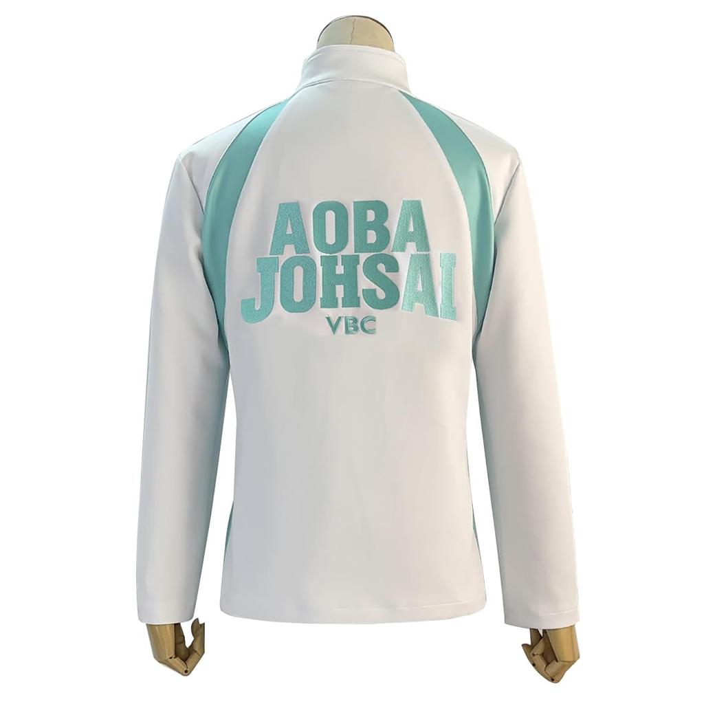 Karasuno Jersey Coat Cosplay Nekoma Aoba Hinata Kageyama Sugawara Aoba Johsai High Anime Halloween Christmas Event Cosplay Costume [HOLOUN] Costume,