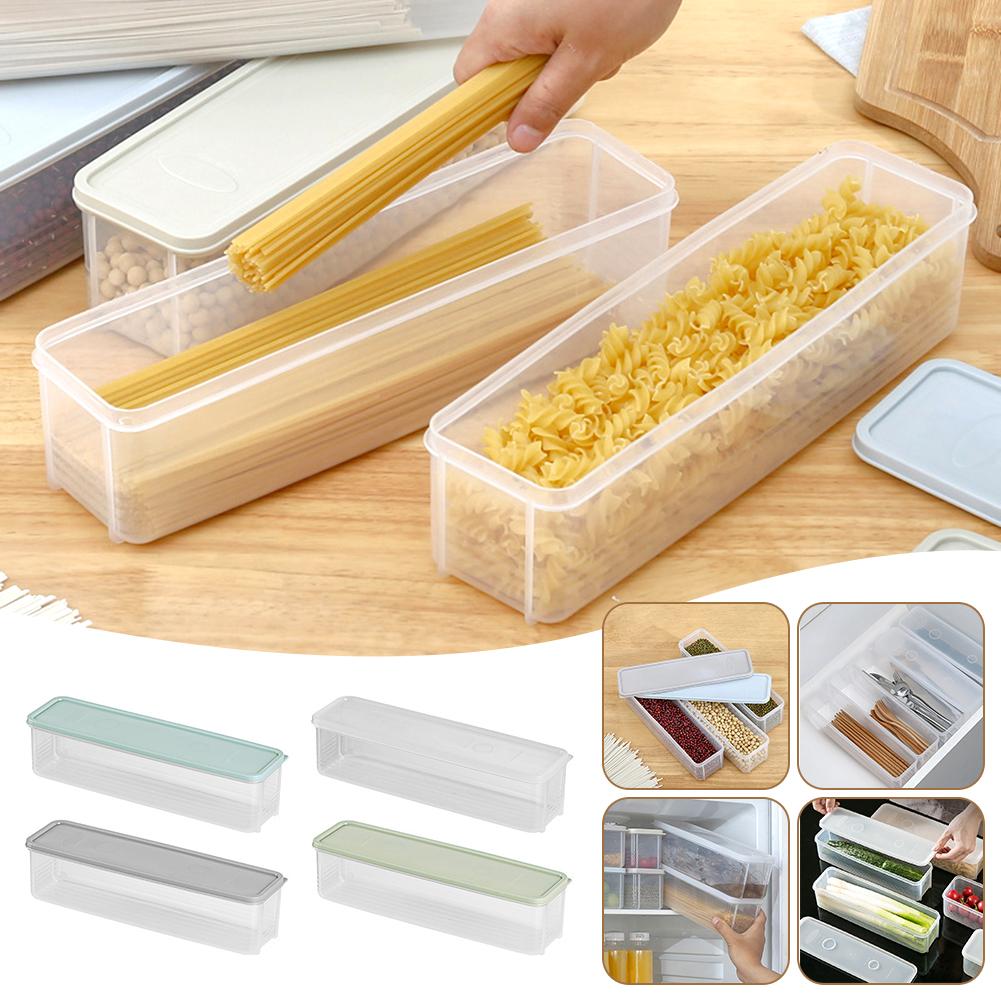 Storage Crisper Boxes Dustproof Waterproof Spaghetti Holder For Spaghetti