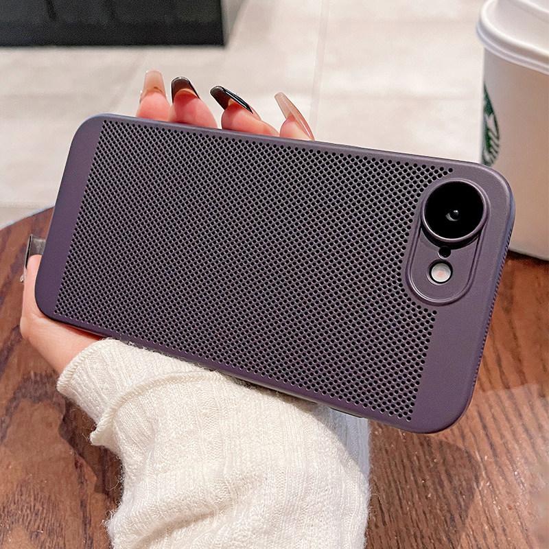 Applicable to Apple 11e mobile phone case, new ultra-thin mesh iPhone11e heat dissipation and breathable lens all-inclusive protective case