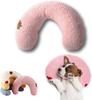 1 Stück Kleines Kissen für Katzen, Ultraweiches Flauschiges Beruhigungsspielzeug für Haustiere Halb-Donut Kuschelkissen zur Gelenkentlastung Schlafverbesserung