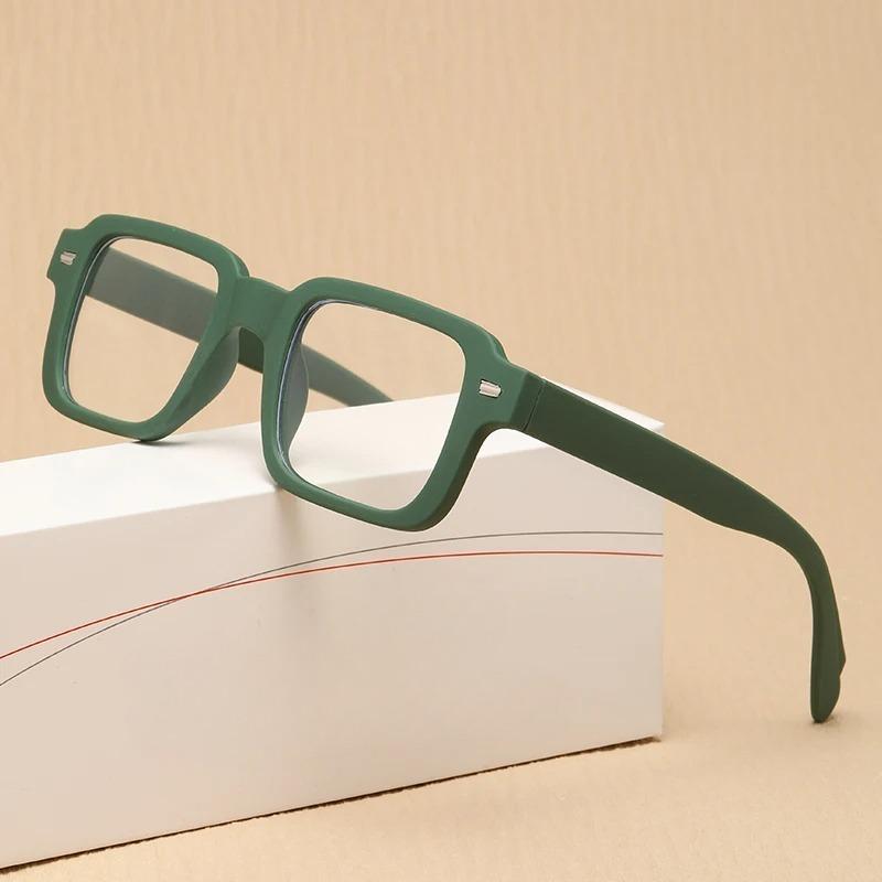 Europe and America Fashion Square Transparent Anti Blue Light Reading Glasses Men Women Vintage Simple Style Presbyopia Eyeglasses