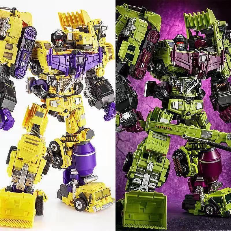 Jinbao GT Hercules Green Transforming Toy Scavenger: Six-Combiner Construction Vehicle Accessory Pack.