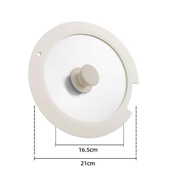 Universal Tempered Glass Pot Lid for Pots Pan Skillet Spill Stopper Cover 18/20/26cm Heat Resistant Silicone Replacement Pan Lid