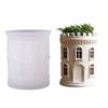 Reusable Silicone Castles Mold Decorative Container Molds for Concrete Resin Cement Crafts and Unique Home Deck Gifts