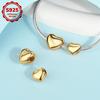 New 925 Silver Colorful Shine Heart Shaped Charms Beads Fit Snake Chain Bracelet Necklace Women DIY Fine Jewelry Gifts