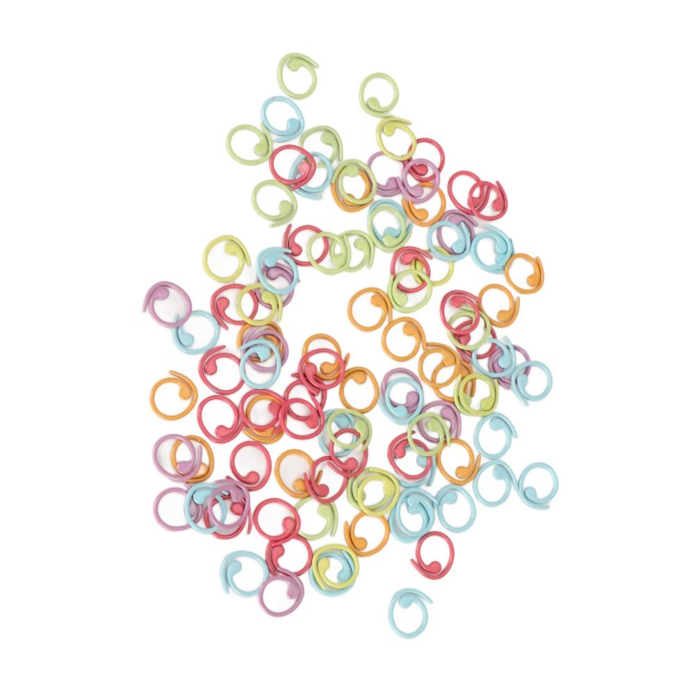 100Pcs Curved Open Crochet Stitch Markers Metal Metal Stitch Markers  For Knitting Projects