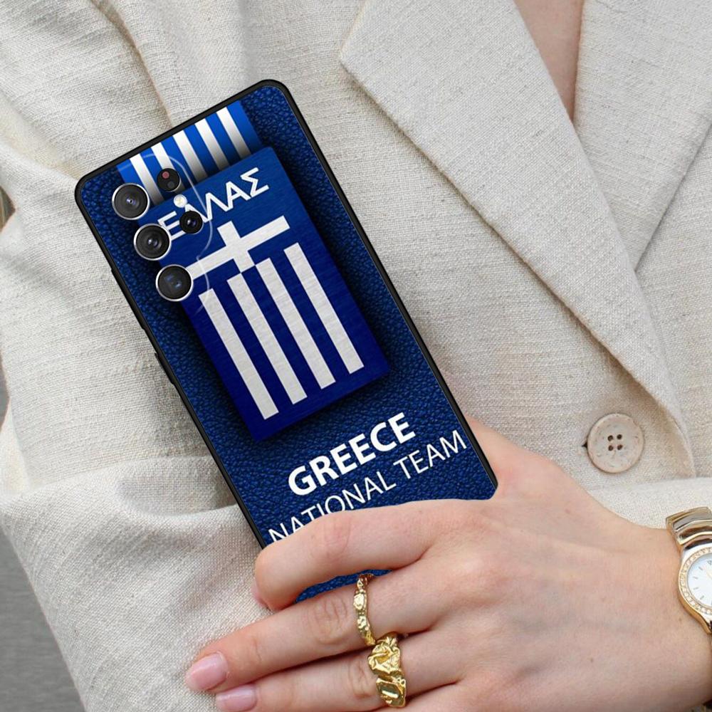 Greece Greek Flag Cell Phone Case for Samsung Galaxy S26 Ultra S25 S24 S23 S22 S21 S20 Note10 Cover