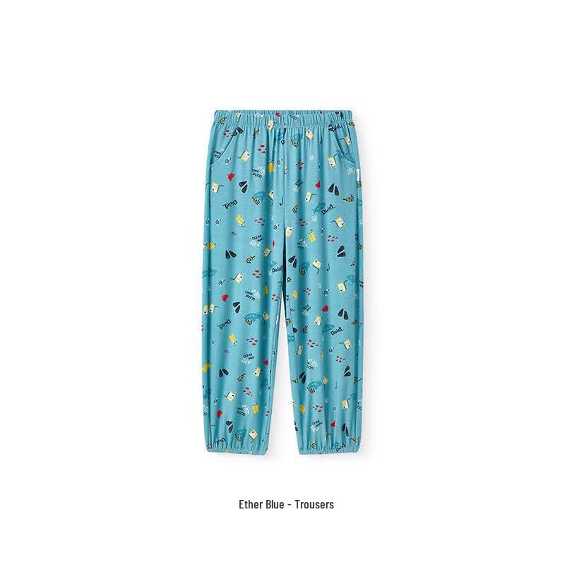 YEEHOO Kids' Summer Breathable Mosquito Repellent Pajama Set