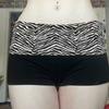 Lässige Zebra-Print Elastische Shorts Damen Skinny Niedrige Taille Mini-Shorts Y2K Harajuku Schlanke Hosen Sommer Homewear 2026