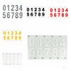 5Pcs High Temperature Waterproof Invisible Digital Sticker  for Vehicles/Car/SUV