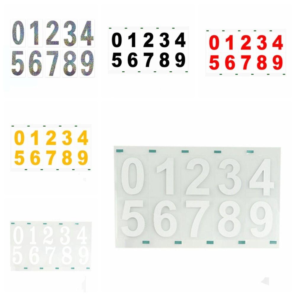 5Pcs High Temperature Waterproof Invisible Digital Sticker  for Vehicles/Car/SUV