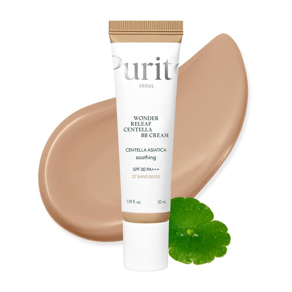 PURITO Wonderly Leaf Centella BB Cream (#27 Sand Beige, 30ml)
