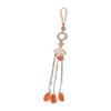 Chinese Style Brooch for Traditional Clothing Handmade Cheongsam Pendant with Long Fringes Waist Hanging Ornament