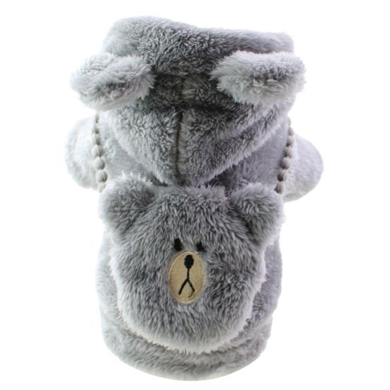 Pet Clothes Eye-catching Wear Resistant Fleece Puppy Warm Hooded Coat Pet Supplies