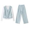 2025 Spring/Summer Women's Fashion Vest Set: Elegant, Slimming, Age-Defying Three-Piece Outfit for Young Mothers