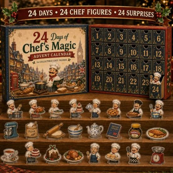 Weihnachtsgeschenk für Kinder 2026 Berufe Adventskalender, 24-Tage Countdown-Box mit Mini Berufs-Schreibtisch-Display Sammlerfiguren, Gemeinschaft