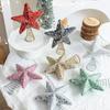 1PC Glittered Tree Topper Diamond Dust Star Decor Foam Christmas Star Holiday Tree Topper
