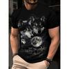 Summer Men's Animal 3D Printed Crew Neck T-Shirt