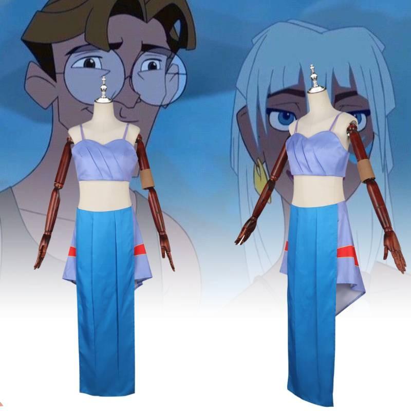 The Lost Empire Princess Kida Cos Clothing Movie Cosplay Perform Party Theatre