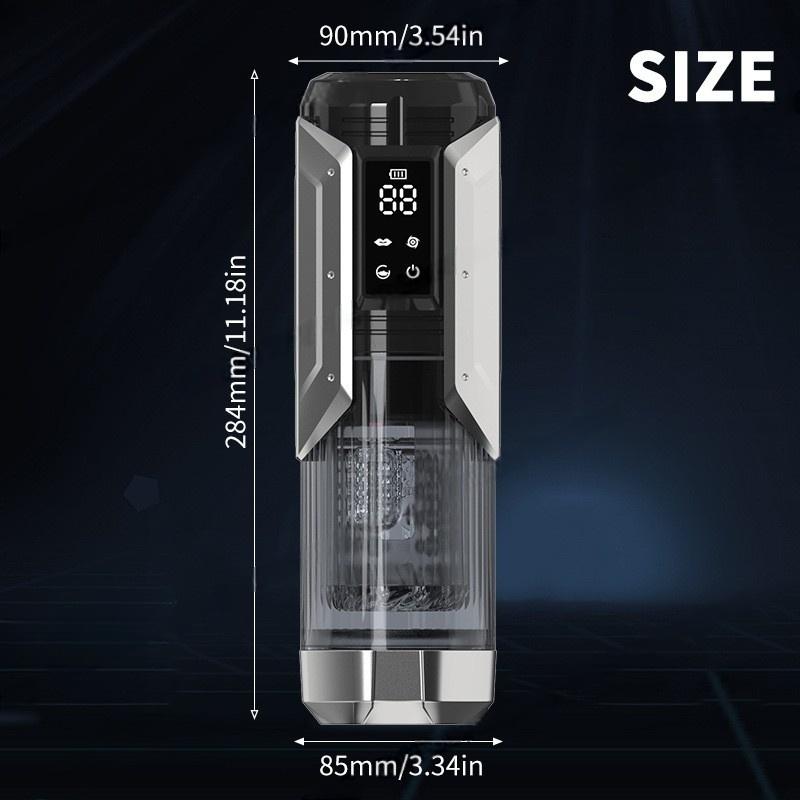 LCD 3in1 Automatic Male Mastubator Blowjob Masturbation Cup with 7 Sucking& Thrusting& Rotating Modes Pocket Pussy Man Sex Toys