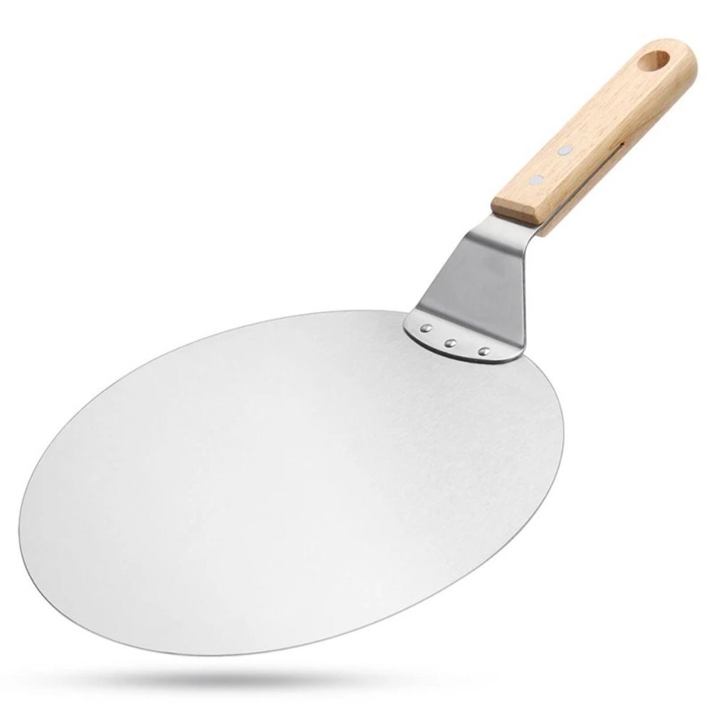 Stainless Steel Pastry Paddle Wooden Handle Cake Shovel Pan Pizza Shovel Spatula  Cake Accessories