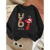 European sizes Kids'  Trendy Print Sweatshirt, Round Neck, Casual And Sporty, Easy And Versatile