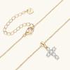 Silvere Glam Cross Moissanite Necklace French Retro Trend 925 Sterling Silver Pendant Collarbone Chain Does Not Fade