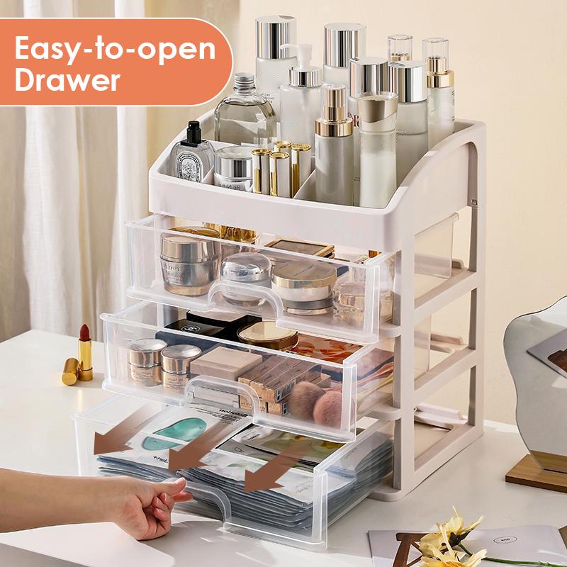 Make-up-Koffer, Schmuckbehälter, Make-up-Organizer, Schubladen, Kunststoff, Kosmetik-Aufbewahrungsbox, Make-up-Pinselhalter, Organizer