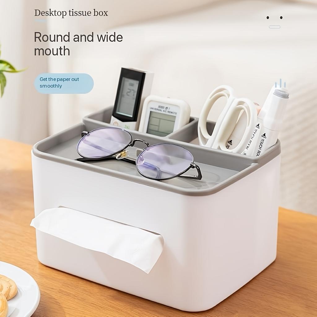 Multi functional tissue box, remote control bracket, desktop organizer, minimalist living room coffee table storage box