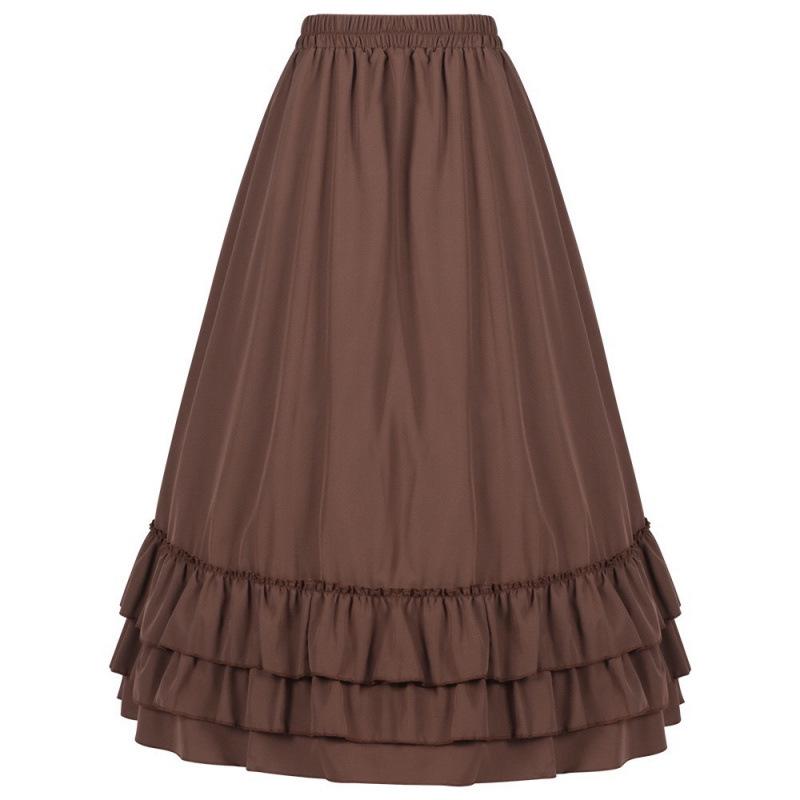 2025 Women's Retro Gothic Victorian Renaissance Performance Skirt
