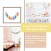 Rainbow Tassel Garland Colorful Yarn Bunting Banner for Spring Classroom Nursery Kids Room Birthday Party School Office Decor