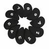 10pcs Printed Numbers Iron Club Head Cover Durable Fabric Head Protect Cover  For Golf Irons