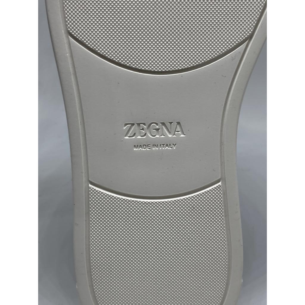 Zegna S4667Z Suede Triple Stitch Sneakers Shoes US8 NavyUsed