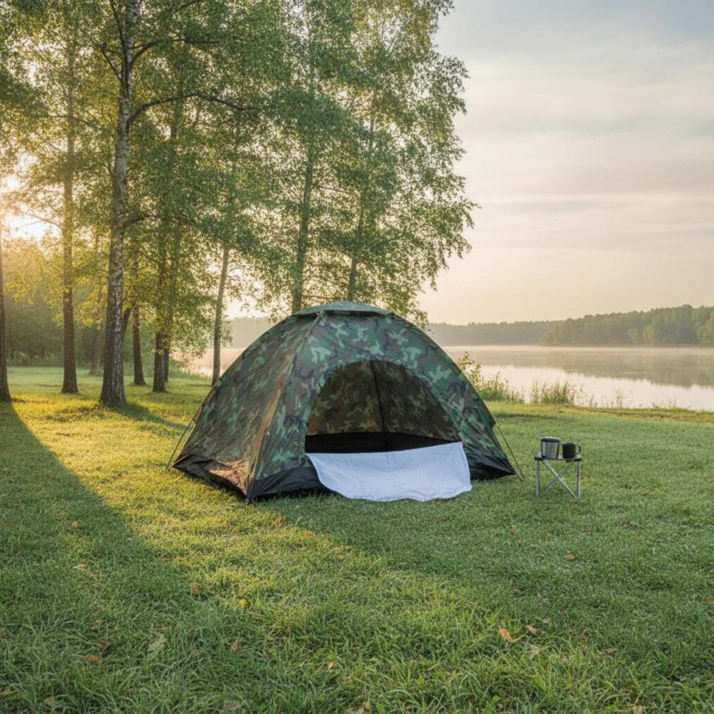 Tent Single-Layer Shelter Portable for Hikers