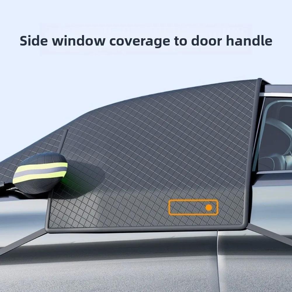 Xiaomi For Most Cars Extended Car Windshield Snow Cover Oxford Fabric All Weather Windshield Protector with Fixed Strap Car Cover