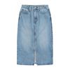 Womens/Ladies Denim Midi Skirt