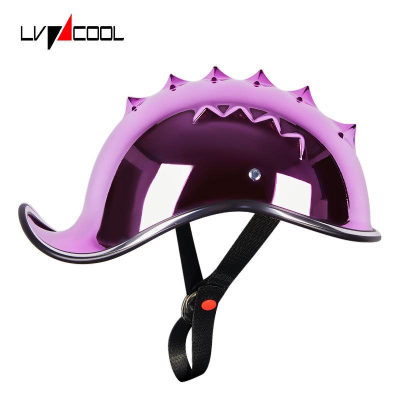 

Половина шлема Мужской шлем электромобиля Винтажный шлем-ковш Harley Qiaohelmet Мотоциклетный защитный шлем Мотоцикл