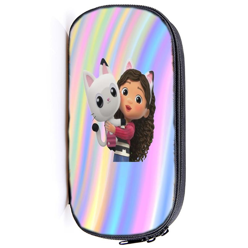 Casă de creion Gabby's Dollhouse Husă Gabby Cat pentru fete Cutie de pix de capacitate mare Organizator Rechizite școlare Accesorii de birou Geantă de papetărie