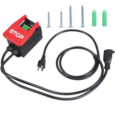 Practical Safety Switches with Large Stop Sign Paddles for Woodworking Equipment and Table 120V Single Phase