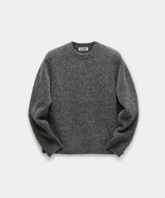 Kueo Svetr s kulatým výstřihem ze směsi s alpakou (Melange Grey)