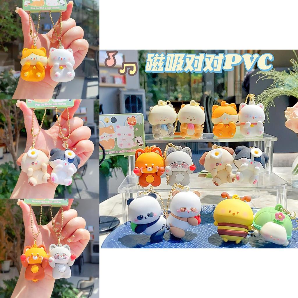 Jinnew Cat Magnet Keychain With Resin Material For Collectors And Gift Giving