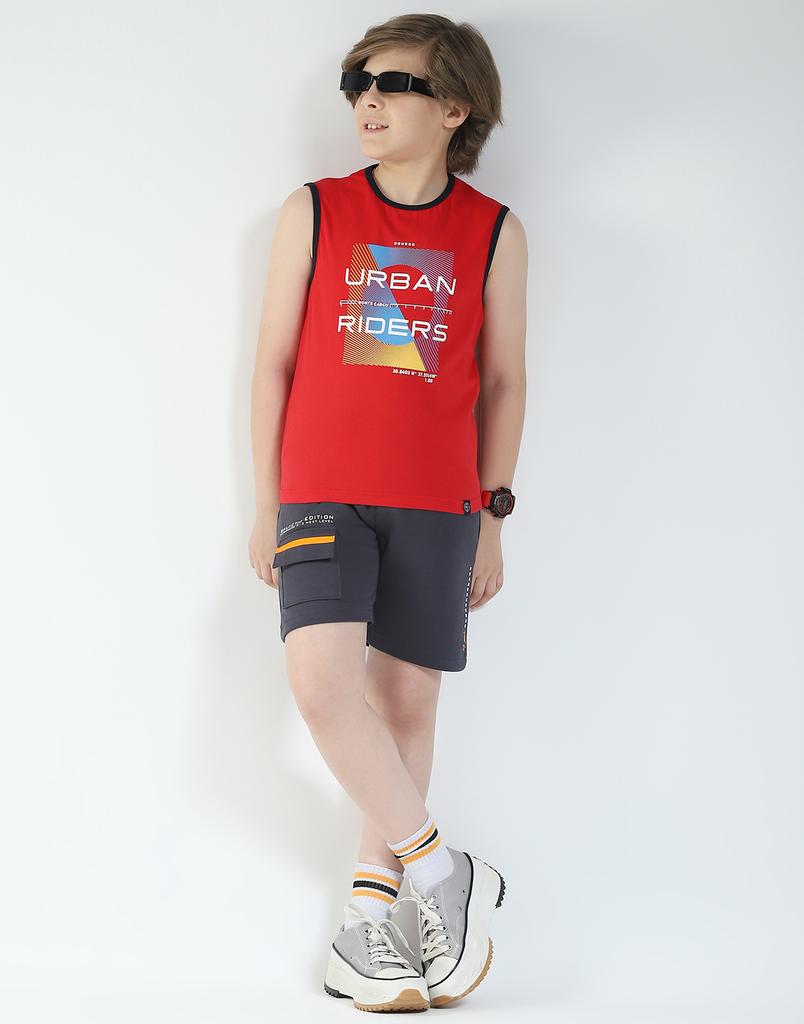 Boy's Regular Fit Printed T-Shirt | Half Sleeve | Round Neck | Casual Wear T Shirt for Boy's