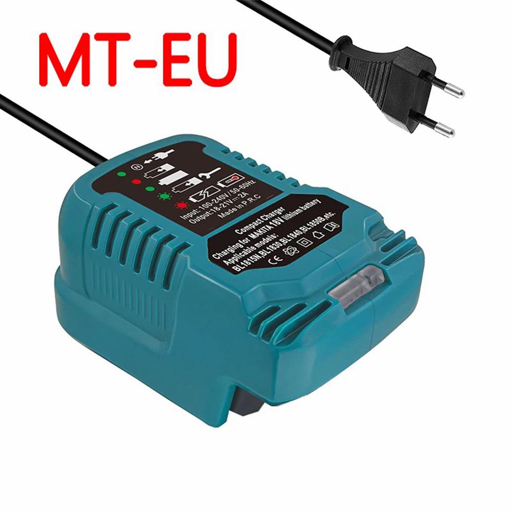 100-240V Li-ion Battery Mini Compact Charger for Makita BL1830 for DeWalt DCB200 for Milwaukee for Bosch 18V Lithium Ion Battery